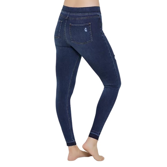 SPANX Distressed Denim Jean Leggings - Picture 2 of 7